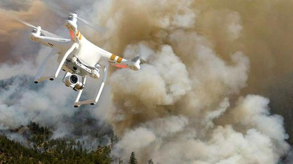 drones for fire fighting